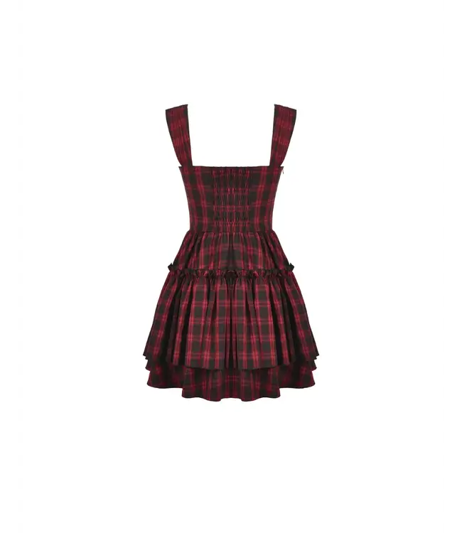 Christmas Plaid Layered Cake Dress by Dark In Love