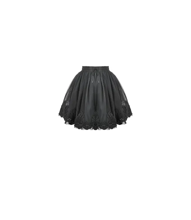 Black Shadow Rose Petticoat by Dark In Love | Gothic Lolita Petticoats