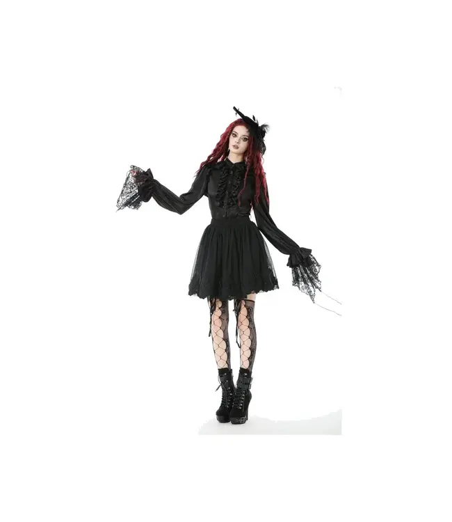 Black Shadow Rose Petticoat by Dark In Love | Gothic Lolita Petticoats