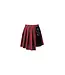 Punk Red Pleated Plaid Skirt | Gothic Punk Mini Skirt