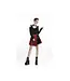 Punk Red Pleated Plaid Skirt | Gothic Punk Mini Skirt