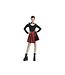 Punk Red Pleated Plaid Skirt | Gothic Punk Mini Skirt