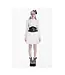 White Feather Poem Mini Skirt by Dark In Love