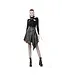 Punk PU Leather Midi Skirt by Dark In Love