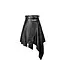 Punk PU Leather Midi Skirt by Dark In Love