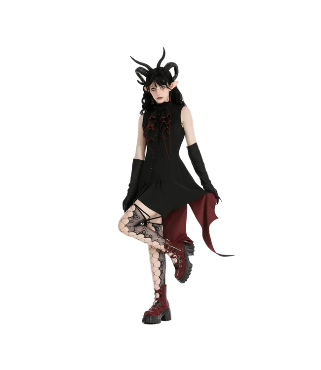 Little Devil Tail Shirt Dress by Dark In Love