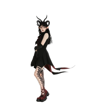 Dark In Love Little Devil Tail Shirt Dress by Dark In Love