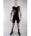 Black Latex Sleeveless Surf Suit