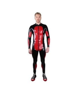 Latex101 Latex Morpheus Black and Red Suit