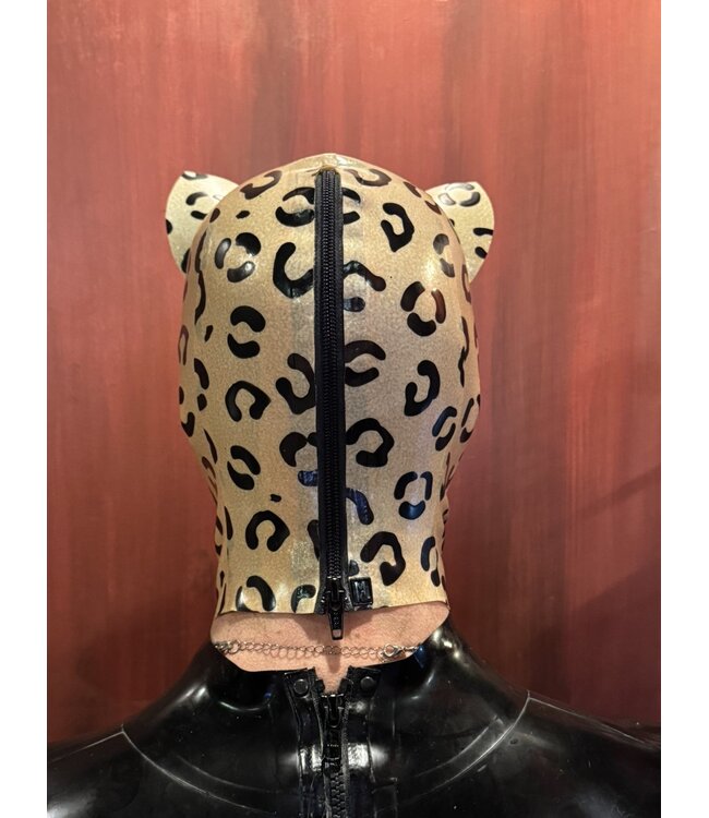 Leopard Latex Kitty Hood