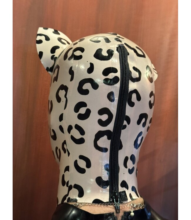 Leopard Latex Kitty Hood