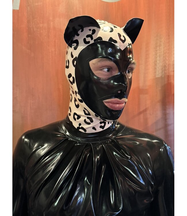 Leopard Latex Kitty Hood
