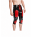 American Football Latex Shorts Black & Red