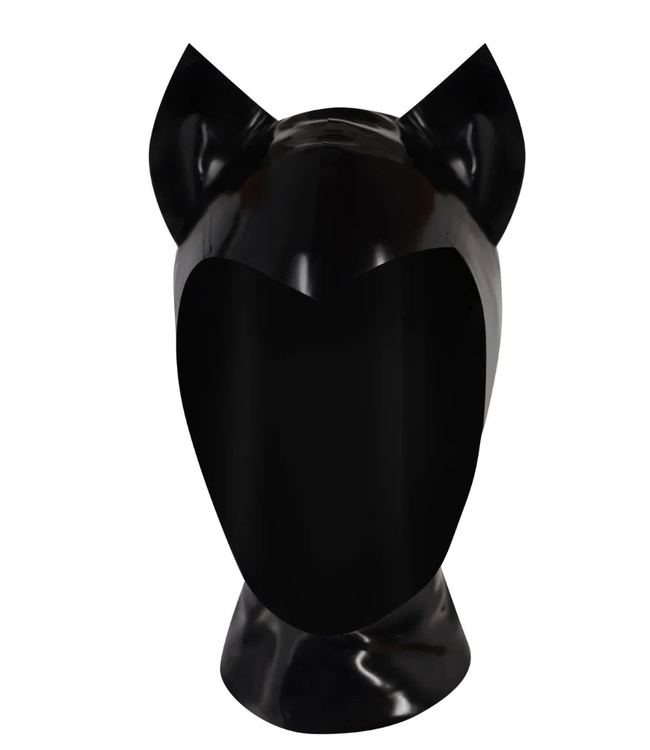 Latex Kitty Hood