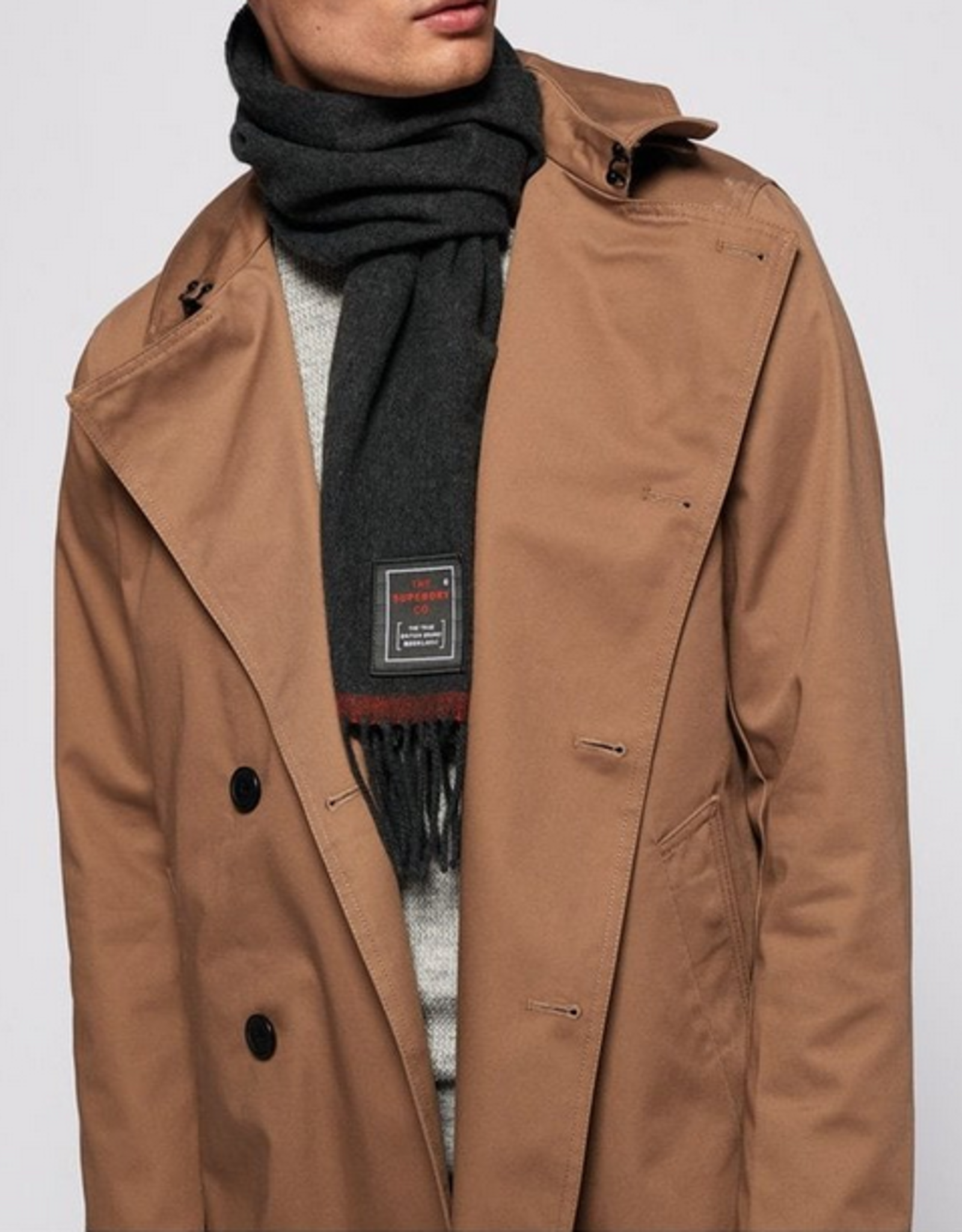 Superdry SD SOLID CAPITAL TASSEL SCARF