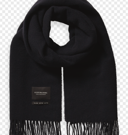 Scotch & Soda SS UNISEX FRINGED WOOL SCARF  O/S