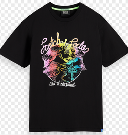 Scotch & Soda SS REGULAR GRAPHIC T-SHIRT OUT OF THIS PLANET