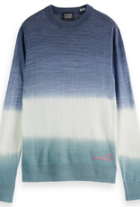 Scotch & Soda LIGHTWEIGHT WOOL-BEND TIE-DYE CREWNECK