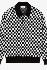 Lacoste L Héritage Relaxed Fit Checkerboard Print Sweater