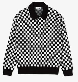 Lacoste L Héritage Relaxed Fit Checkerboard Print Sweater