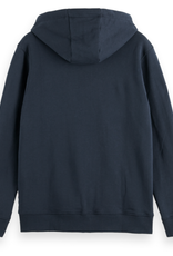 Scotch & Soda SS ZIP-THROUGH TEXTURE HOODIE IN ORGANIC COTTON