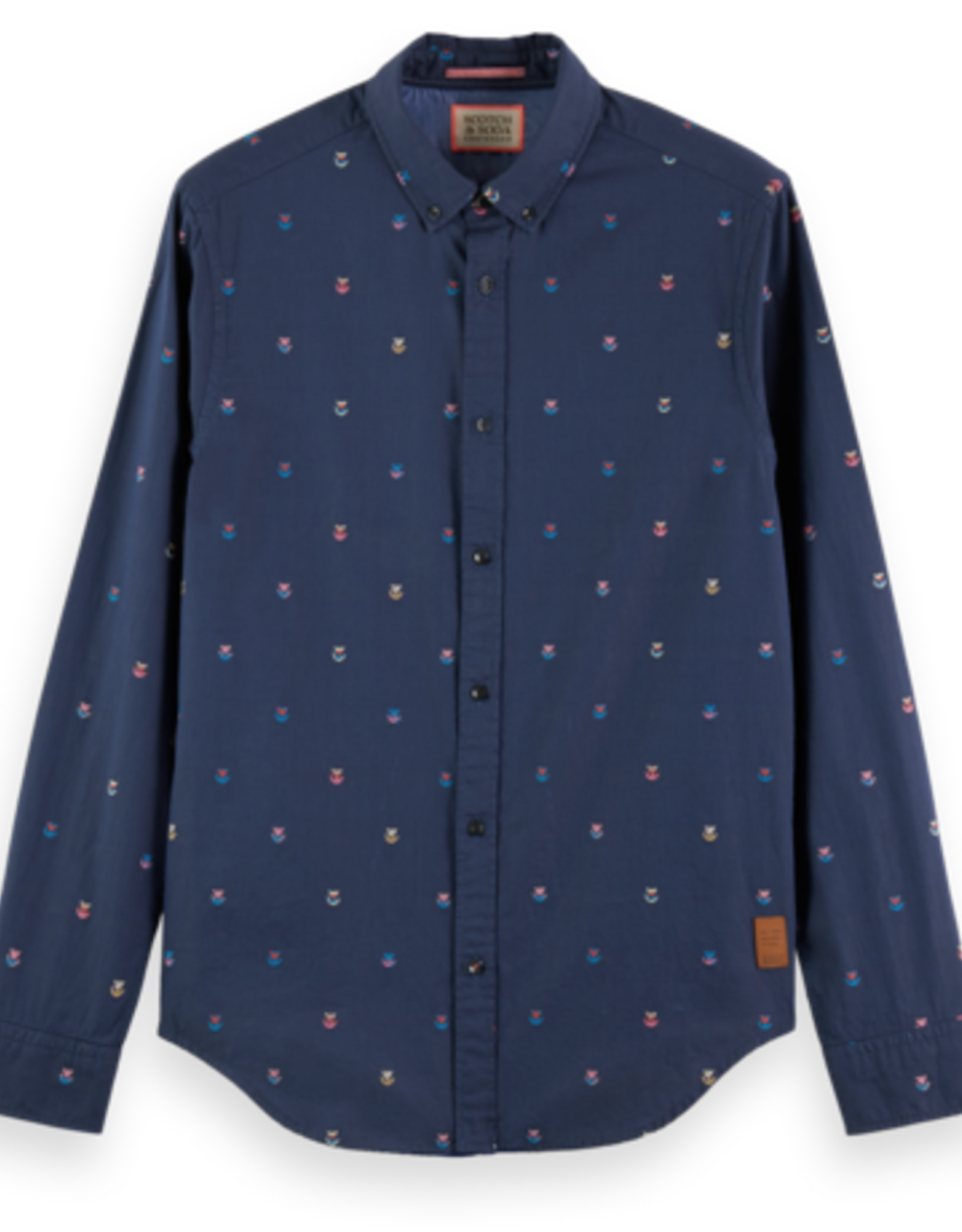 Scotch & Soda SS SLIM-FIT JACQUARD SHIRT FLOWERS