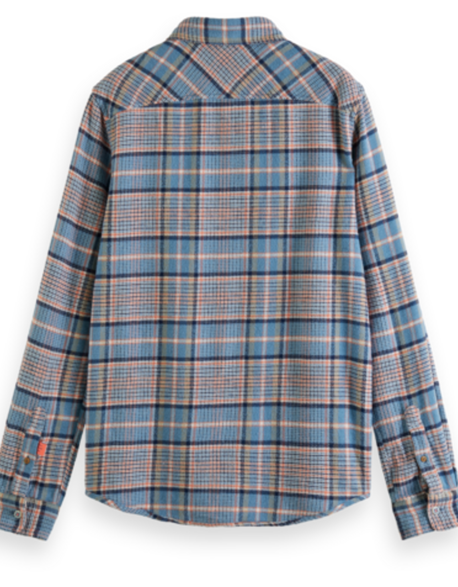 Scotch & Soda SS REGULAR-FIT CHECKED BRUSHED FLANNEL SHIRT