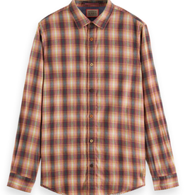 Scotch & Soda SS REGULAR-FIT CHECKED FLANNEL SHIRT