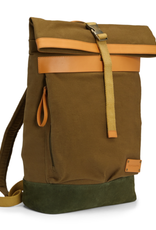 Scotch & Soda SS LEATHER-TRIMMED CANVAS BACKPACK