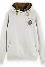 Scotch & Soda SS TWISTED CHEST BADGE HOODIE