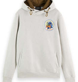 Scotch & Soda SS TWISTED CHEST BADGE HOODIE