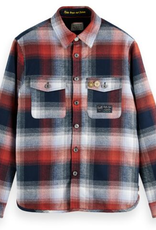 Scotch & Soda SS TEDDY LINED CHECKED OVERSHIRT