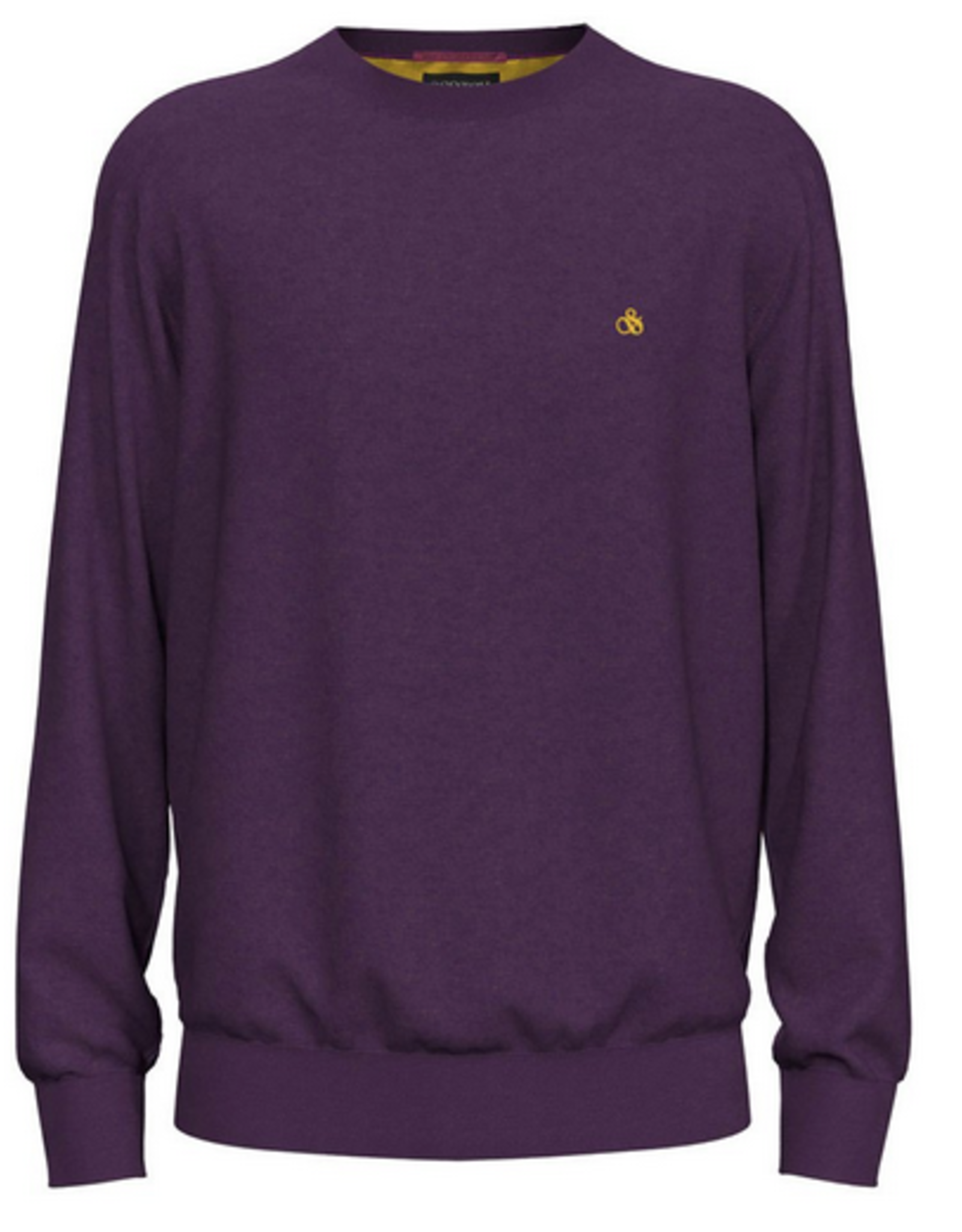 Scotch & Soda SS REGULAR FIT ESSENTIAL CREWNECK PURPLE