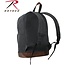 ROTHCO CANVAS TEARDROP PACK W/ LEATHER ACCENT, BLACK