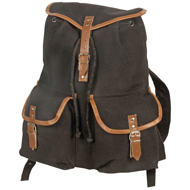 WORLD FAMOUS SALES Vintage Camper Rucksack Black