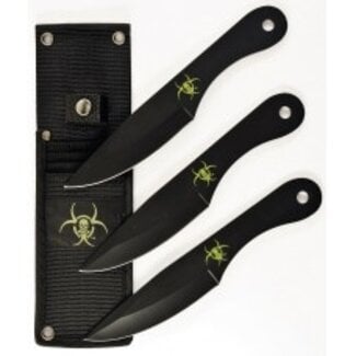 RUKO KNIVES RUKO G-3422CSB 3PC THROW SET BLACK