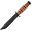 KA-BAR KNIVES KA-BAR- FULL SIZE USMC BROWN SERRATED
