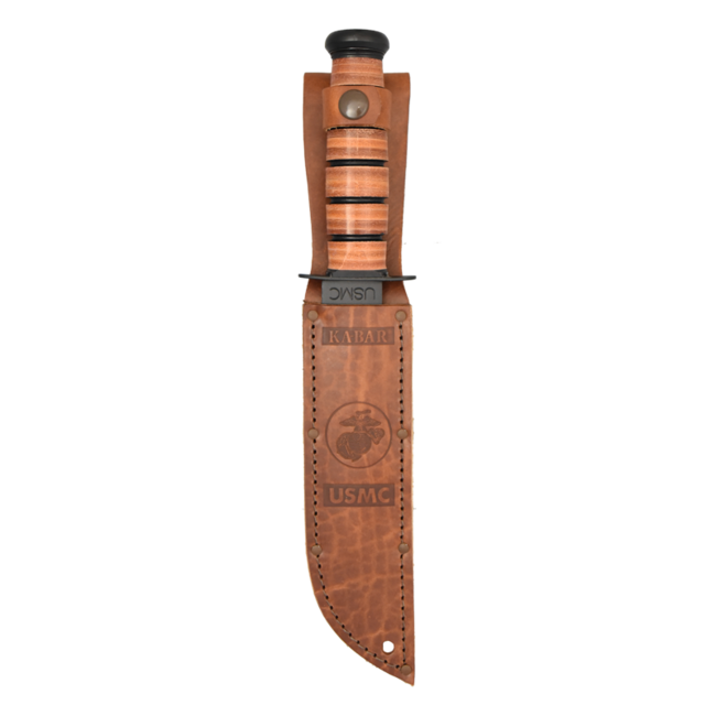 KA-BAR KNIVES KA-BAR- FULL SIZE USMC BROWN SERRATED