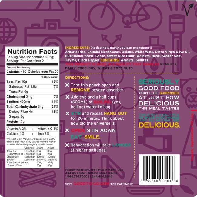 GOOD TO-GO HERBED MUSHROOM RISOTTO