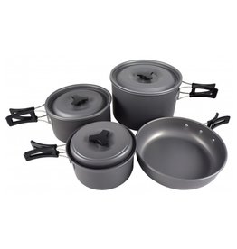 CHINOOK TECHNICAL OUTDOOR TREKKER HARD ANODIZED 7-PIECE COOKSET