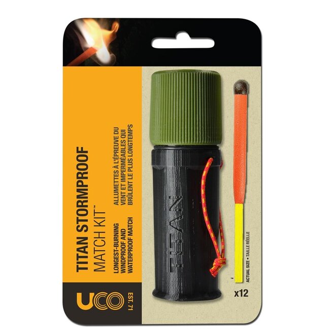 UCO UCO TITAN STORMPROOF MATCH KIT - 1093
