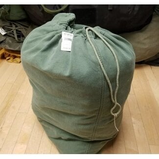 CANADIAN SURPLUS OLIVE  COTTON LAUNDRY BAG