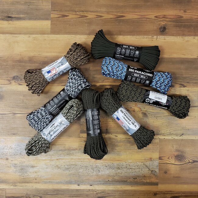 ATWOOD ROPE MFG 550 PARACORD CAMO DESIGNS
