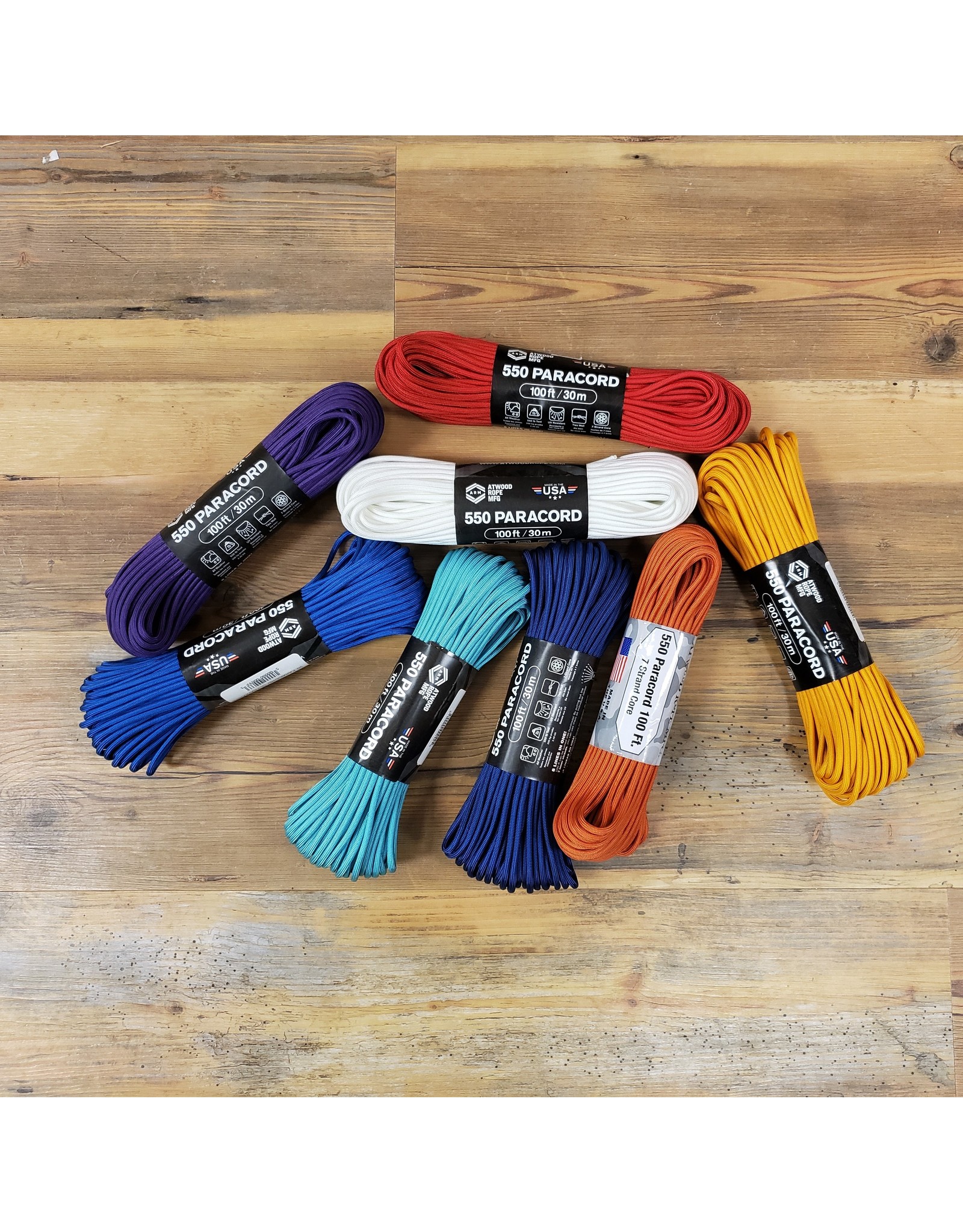 ATWOOD ROPE MFG 550 PARACORD SOLID COLOURS