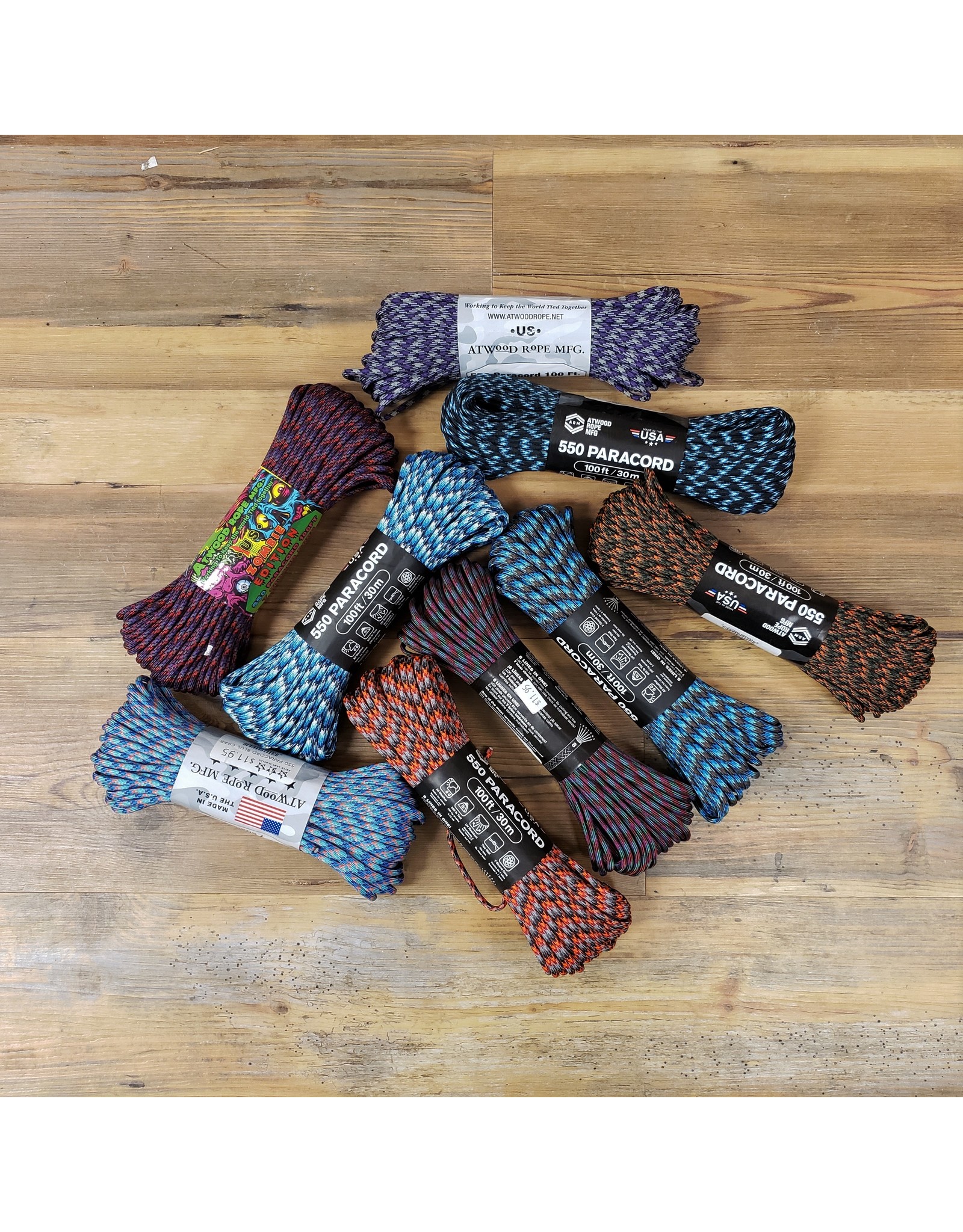 ATWOOD ROPE MFG 550 PARACORD NOVELTY DESIGNS