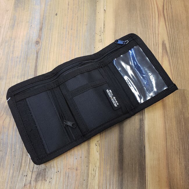 WORLD FAMOUS SALES ZIPPER TRI-FOLD WALLET, BLACK - 61-017