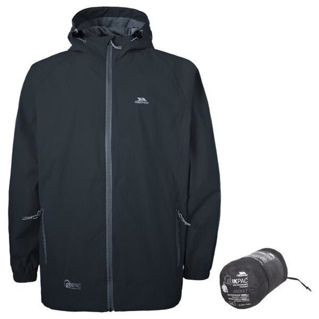 TRESPASS QIKPAC ADULTS WATERPROOF PACKAWAY JACKET