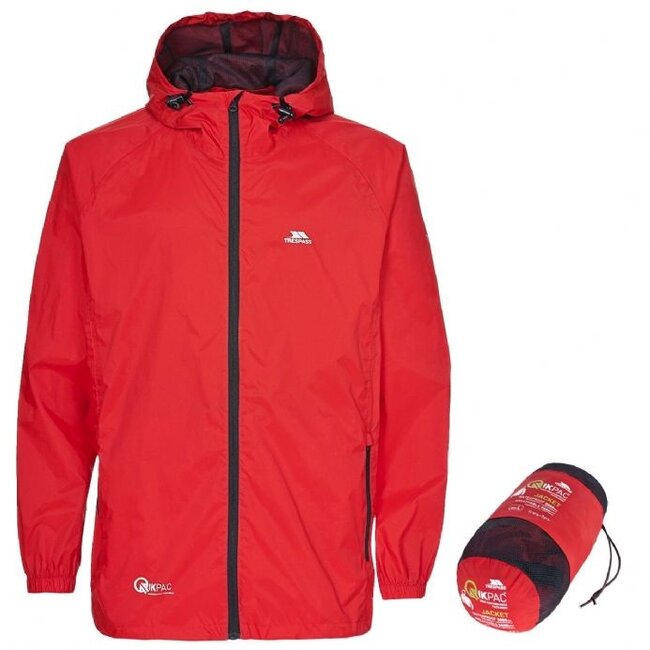 TRESPASS QIKPAC ADULTS WATERPROOF PACKAWAY JACKET