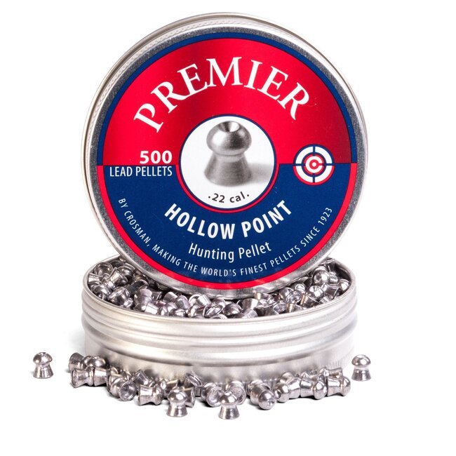 CROSMAN CROSMAN .22 HOLLOW POINT 14.3gr PREMIUM PELLETS (500ct)