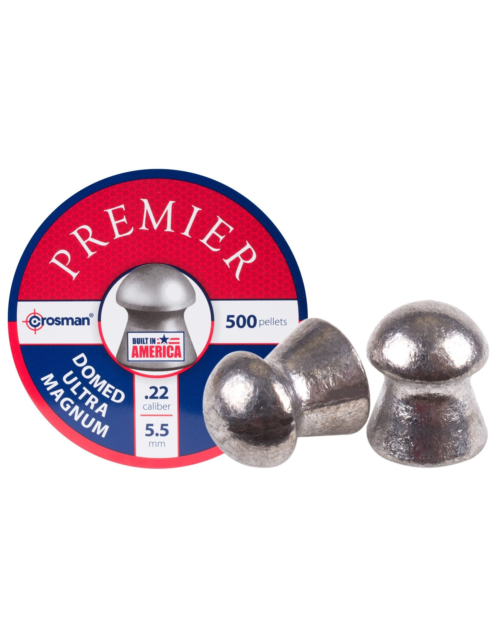 CROSMAN CROSMAN .22 HOLLOW POINT 14.3gr PREMIUM PELLETS (500ct)